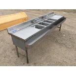 Lacrosse 4 compartment Bar Sink, 8 ft, Lacrosse model SK 84C