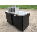 Continental 2 door 6 tap beer cooler