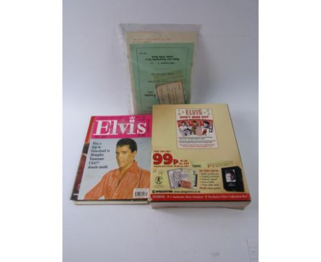 Elvis Presley interest, including a ticket for The Elvis Convention No 5 at De Montford Hall Leicester, 21st Sept 1969, and s