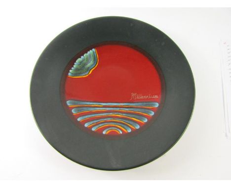 A Poole Pottery Millennium charger, 42cm diameter, boxed.