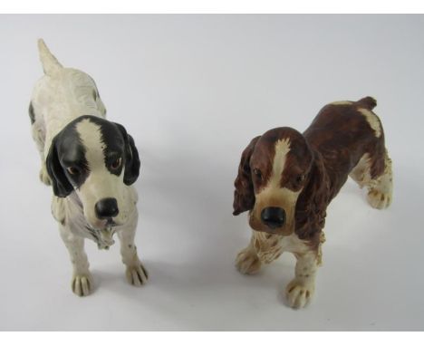 A Goebel figure of a Springer Spaniel, and another of a Cocker Spaniel, (2).