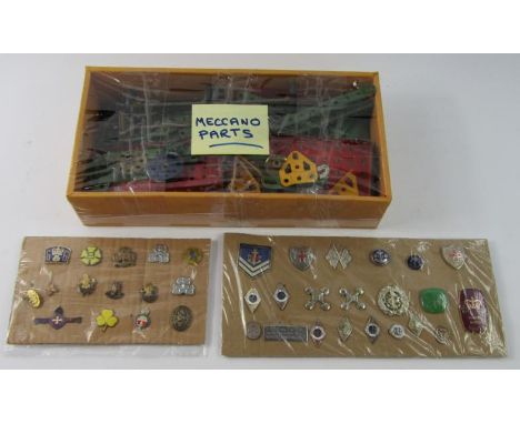 Early 20thC pin badges, to include Scouting badge, 2.5cm high, Boys Scout badges, enamel clover badge, Leicestershire Battali