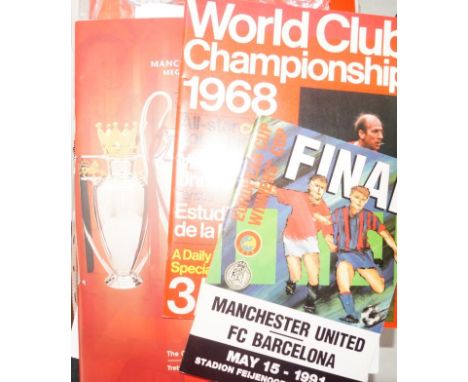 Manchester United interest, including Season ticket book 1979-1980, bookmark, programme for European Cup Final versus FC Barc