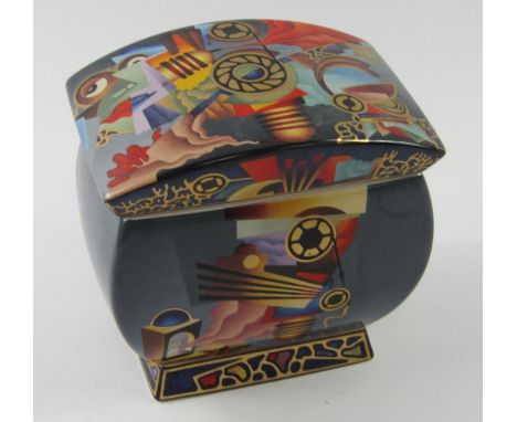 A Goebel Artists Orbis Limited Edition P Kaplun lidded box, decorated in the Froschkonig pattern, 15cm high, No 0103 of 1000.