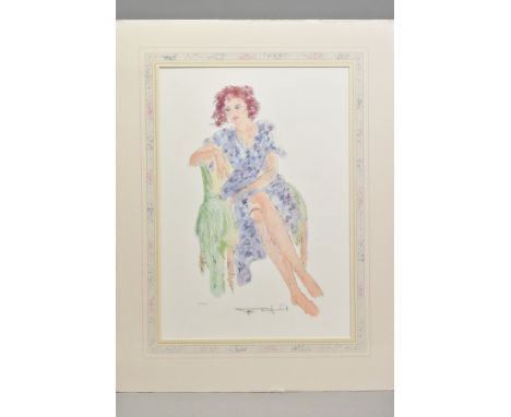 TOM MERRIFIELD (AUSTRALIAN 1932), 'Daisy, Quiet Reflections', a Limited Edition print of a female figure, 38/350, signed to l