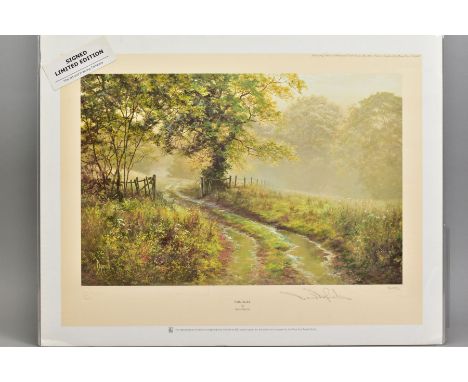 DAVID DIPNALL (BRITISH 1941), 'Puddles', a Limited Edition print of a British landscape, 716/850, signed to the margin, unmou