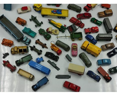45 Miscellaneous vintage Dinky, Corgi and Budgie toys, plus three vintage catalogues. 