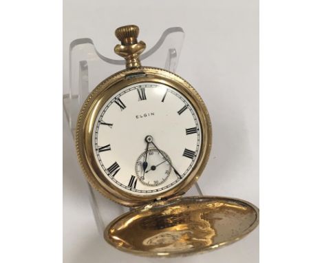 Vintage full hunter pocket watch military presented (AF) 