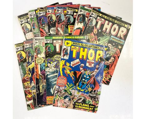 13 Vintage Marvel 'The Mighty Thor' Comics. Individually wrapped. 