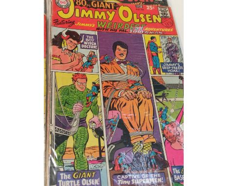 7 Vintage DC Comics featuring Jimmy Olsen. 