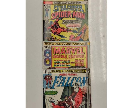 3 Eclectic Vintage Marvel Comics, including the rare 'Peter Parker, The Spectacular Spider-Man'. No.1 issue 