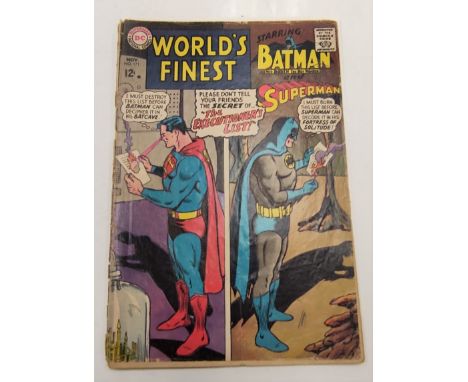 Vintage DC Comics Worlds Finest - Batman &amp; Superman. 1967 Issue. 