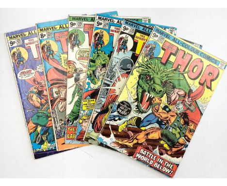 6 editions of Vintage Marvel 'The Mighty Thor' comics. 