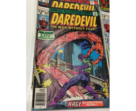 10 editions of Vintage Marvel 'Daredevil' Comics. (1970's) 