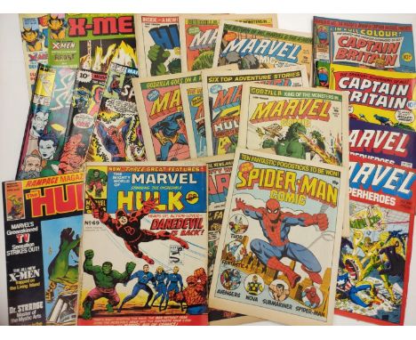 20 editions of mixed Vintage Marvel Comics. 