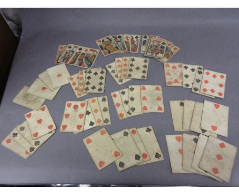 Pack of George III playing cards by I. Hardy (not collated)