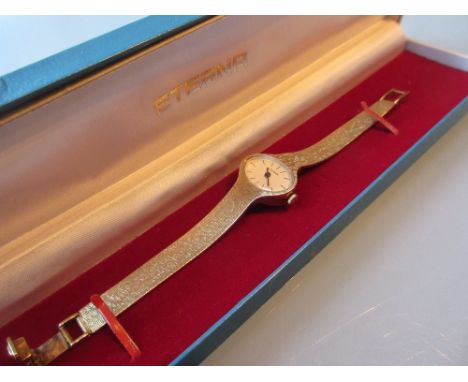 Ladies 14ct yellow gold Eterna wristwatch