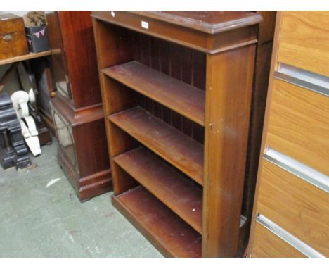 19th Century mahogany four shelf open bookcase