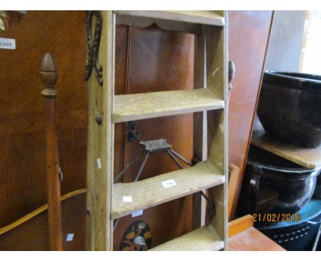 Late 19th or early 20th Century Simplex folding ladder / library step