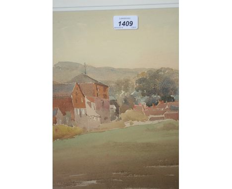 W.H. Wilkinson, watercolour, rural village scene, signed, 11ins x 11ins