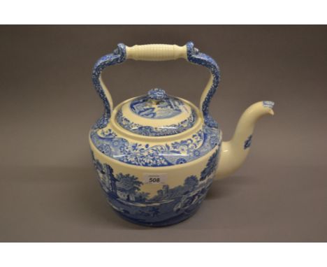 Large Copeland Spode Italian pattern pottery teapot