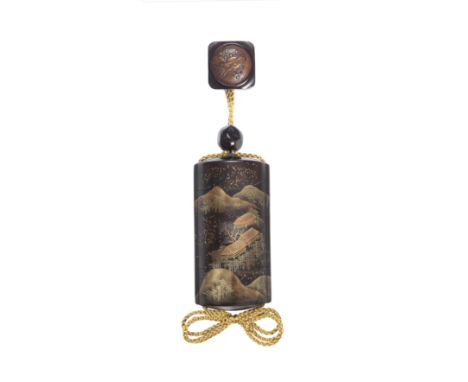 A lacquered four-case inroEdo period (1615-1868), late 18th/early 19th centuryDecorated in gold togidashi maki-e and e-nashij