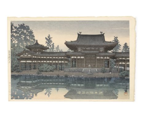 kawase Hasui (1883-1957)Showa era (1926-1989), dated 1931 and 1950Comprising two oban prints: the first a tate-e titled on th