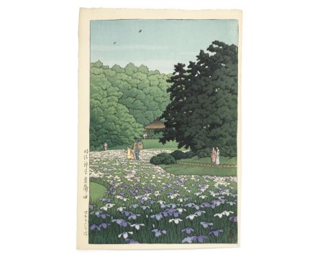 Kawase Hasui (1883-1957)Showa era (1926-1989), dated 1950, 1951 and 1952Three oban tate-e prints: the first titled Yamato Hat