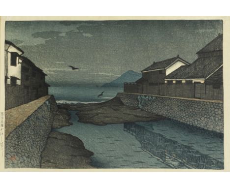 Kawase Hasui (1883-1957)Taisho era (1912-1926), dated 1920An oban yoko-e print titled on the left margin Tabimiyage dai isshu