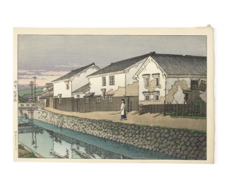 kawase Hasui (1883-1957)Showa era (1926-1989), both dated 1950Comprising two oban yoko-e prints: one titled on the left margi