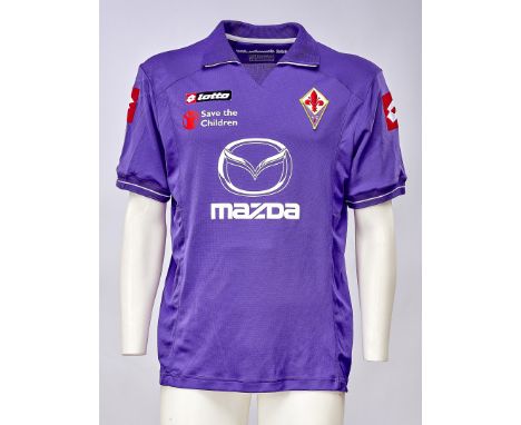 Alessio Cerci - ACF Fiorentina  - Stagione 2011-2012 - Maglia gara home, Lotto, a maniche corte, taglia L.  Nome e numero 7 a