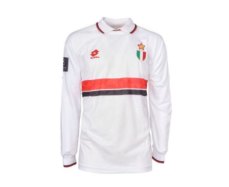 Dejan Savicevic (attribuita) - A.C. Milan  - Stagione 1993-1994 - Maglia gara away, Lotto, a maniche lunghe, taglia XL.  Sul 