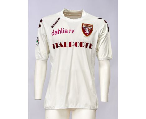 Rolando Bianchi - Torino F.C.  - Stagione 2009-2010 - Maglia gara away, Kappa, a maniche corte, taglia L.  Nome e numero 9 ap