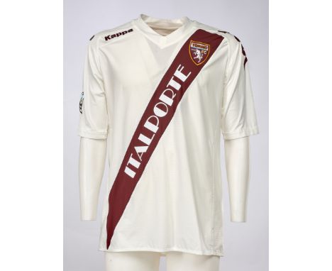Danilo D'Ambrosio - Torino F.C.  - Stagione 2010-2011 - Maglia gara away, Kappa, a maniche corte, taglia XL.  Nome e numero 8