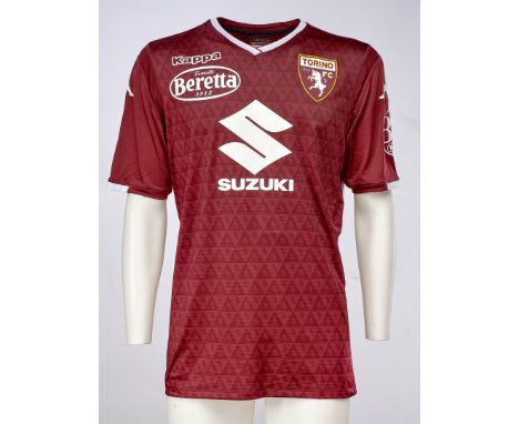 Lorenzo De Silvestri - Torino F.C.  - Stagione 2018-2019 - Maglia gara home, Kappa, a maniche corte, taglia X Large.  Nome e 