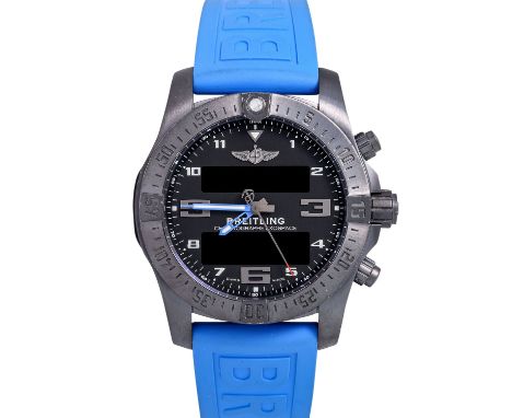 BREITLING Exospace B55 "Night Mission", Ref. VB5510H21B1S1. Multifunktionsuhr. Aktueller Neupreis: 8.060,- Euro. Titan, gesch