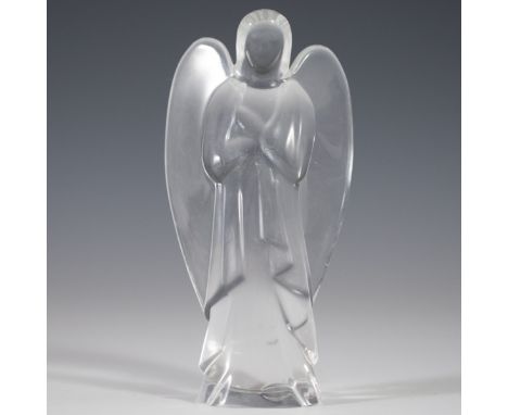 DESCRIPTION: Baccarat crystal angel figurine. Marked with acid etched Baccarat stamp on the bottom.CIRCA: 20th Ct.ORIGIN: Fra