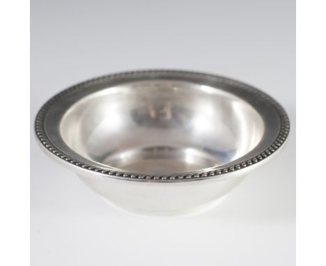 DESCRIPTION: Watson sterling bowl decorated with a cabled border and polished finish. Marked with Watson hallmarks and "Sterl