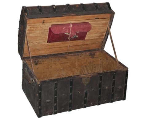 DESCRIPTION: A Civil War trunk belonging to Lt. Ethan A Brown Company H 34th Ohio (1st Zouave) Reg. The Zouaves were a light 