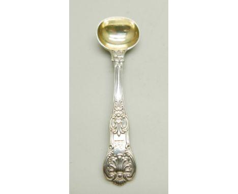 A small silver Queen's pattern sauce ladle, crested, London 1834, 30g, 113mm 
