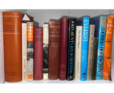 Mountaineering and climbing, mountain scenery illustrated, a collection of 20th century titles, authors include: W Larden, Ke