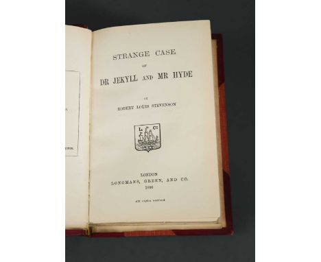 STEVENSON (R L) Strange Case of Dr Jekyll and Mr Hyde, 1st edition, London: Longmans, Green, and Co., 1886, 8vo, half title; 