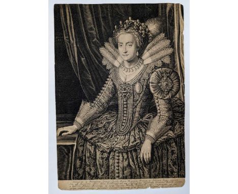 A collection of four engravings, including, Boëtius Adamsz Bolswert, portrait of Elizabeth I, engraving, 1615, 38 x 26cm; Geo