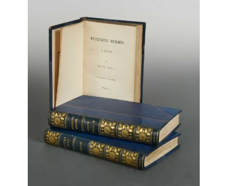 [BRONTE (Emily and Anne)] Wuthering Heights, Agnes Grey, together 3 vols., 1st edition, London: Thomas Cautley Newby, 1847, 1