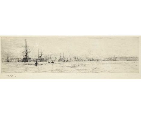 William Lionel Wyllie (1851-1931)Devonport, one of 150 impressions, signed 'W L Wyllie' (lower left), etching on paper, 8.5 x