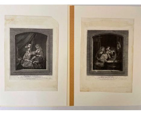 A collection of prints and engravings. After W Evans and others, bust length portraits of Sir William Beechey, Philip de Lout