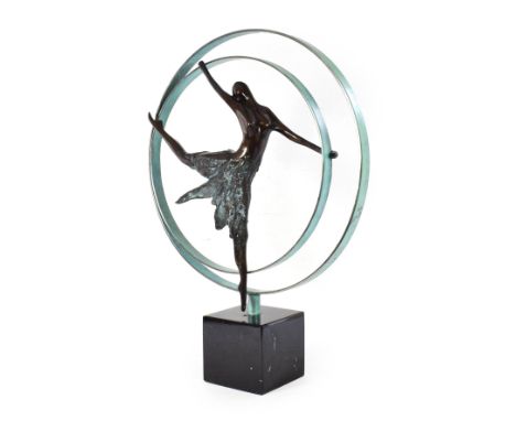 Jennie Parker (b.1971) ''Elevation'' Initialled and numbered 194/195, Bronze on a resin base, 48cm high. Sold with original b