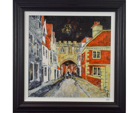 Katharine Dove (Contemporary) ''Salisbury North Gate II'' Signed, inscribed verso, acrylic on canvas, 59cm by 59cm  Artist's 