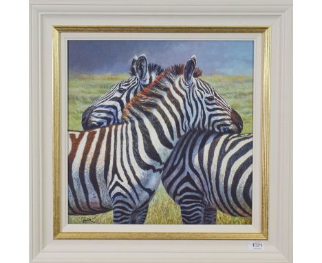 Tony Forrest (b.1961)   ''Nearest and Dearest''  Signed and numbered 45/195, giclee print on canvas, 44cm by 44cm  Artist's R