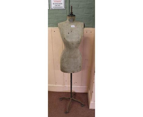 A vintage dressmakers dummy